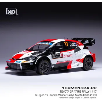 autíčko Toyota GR Yaris Rally1 - Rallye Monte-Carlo 2023 #17 Ogier - Landais 1:18 IXO