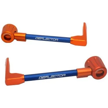 Lever guard ACCOSSATO with blue hose and joint right + left , aluminium DE003-027-TD-12