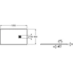 ROCA TERRAN sprchová vanička 100x80x2,6 břidlicově šedá