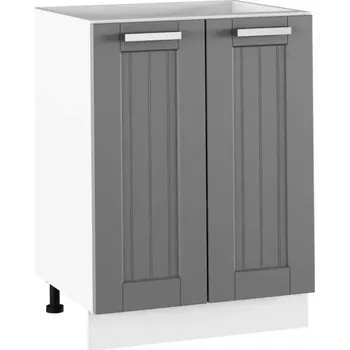 Kuchyňská linka Spodní skříňka JULIA TYP 56 – tmavě šedá/bílá - SLEVA 3% s kodem radost25