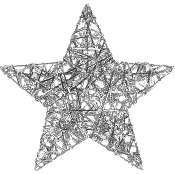 Vánoční dekorace Hvězda vánoční LBA011 SIL - SLEVA 3% s kodem radost25