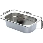G.Gastro GN nádoba 1/4 - hloubka 65 mm