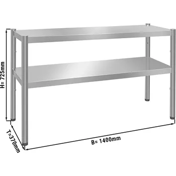 Vinotéka G.Gastro Nástavný regál l PREMIUM 1,4 m - se 2 policemi vysokými 0,7 m