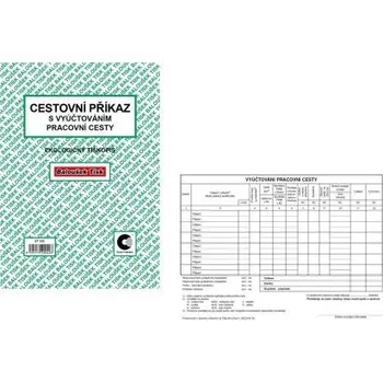 Tiskopis Cestovní příkaz A5 oboustranný ET230