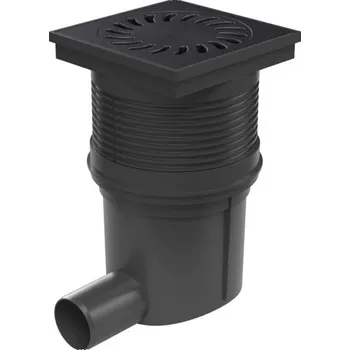 kanalizace Kanalizační vpusť boční D50, suchá klapka, litinová mřížka