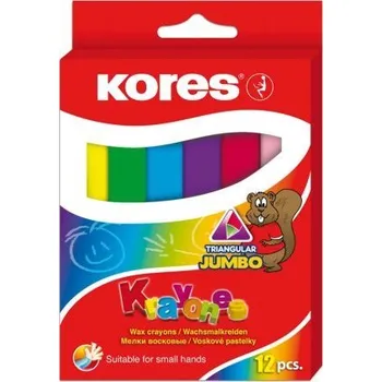 Voskovky Kores Jumbo 12ks trojb. pr.14mm
