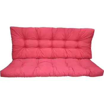 Podsedák Polstr na zahradní houpačku 120 cm - malinový melír - SLEVA 3% s kodem radost25