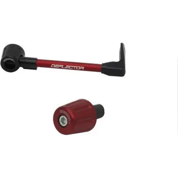 Lever guard ACCOSSATO with red hose and joint right, aluminium DE004-017-TD-16