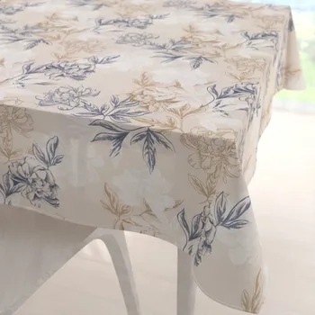 ubrus Dekorační čtvercový ubrus PML-058 Květinová perokresba na světle béžovém 40x40 cm