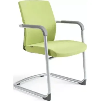 Jednací židle JCON WHITE - zelená 203 - SLEVA 3% s kodem radost25