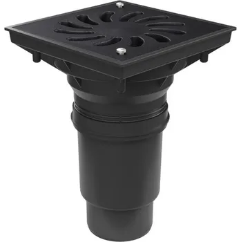 Kanalizační potrubí Kanalizační vpusť spodní D110-250 suchá klapka, litinová mřížka SUN