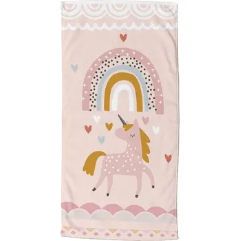 Osuška Růžovo-béžová plážová osuška 75x150 cm – Good Morning ID_1587608