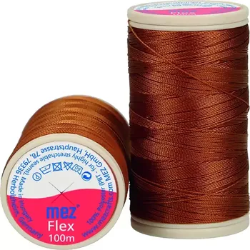 Nit Elastická polyesterová nit 8646 Měděná (MEZ FLEX 120)