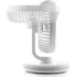 Domácí ventilátor InnovaGoods Dobíjecí stolní ventilátor se světlem bílý