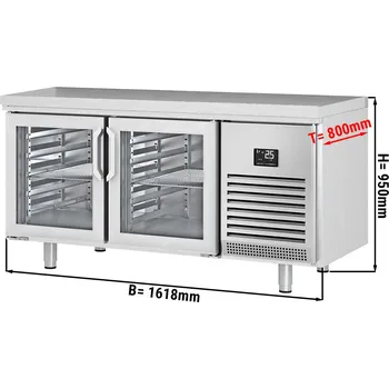 Lednice G.Gastro Chladicí stůl (EN) - se 2 skleněnými dveřmi