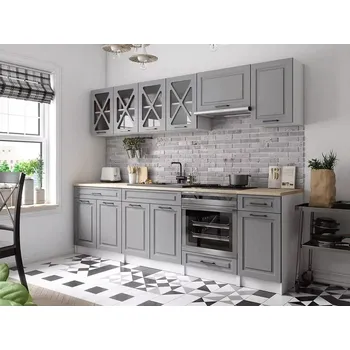 Kuchyňská linka Kuchyňská linka Gréta 260 popel MAT - doprava zdarma - SLEVA 3% s kodem radost25