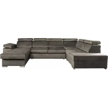 Sedací souprava Sedací souprava LAMORA U levá - šedohnědá - doprava zdarma - SLEVA 3% s kodem radost25