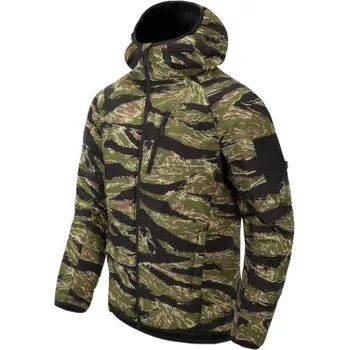 Pánská větrovka Bunda Wolfhound Hoodie, Climashield Apex 67g, Helikon, Tiger Stripe, L