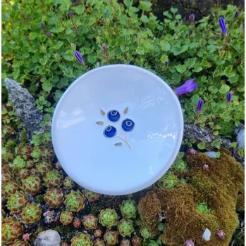 Podtácek Keramický čajníček - borůvka Velikost: 8 cm