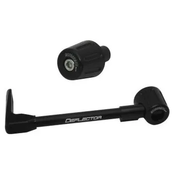 Lever guard ACCOSSATO with black hose and joint left, aluminium DE005-010-TD-12