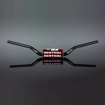 Řídítka RENTHAL ŘÍDÍTKA (36MM) MX FATBAR 36 ČERNÁ VILLOPOTO / STEWART POLSTROVANÁ BARVA S HOUBOU