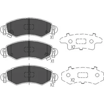 Brzdová destička Sada brzdových destiček, kotoučová brzda KAVO PARTS KBP-8508