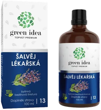 Přírodní produkt GREEN IDEA Šalvěj lékařská bezlihová tinktura 100 ml