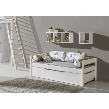 Postel Dolmar Jednolůžková postel s úložným prostorem Bambi 2 - masiv Zvolte možnost matrace: Bez matrace, Barevné provedení: Antracit