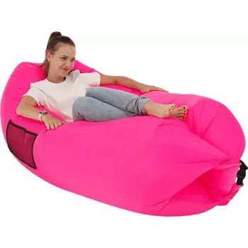 Sedací pytel Nafukovací vak LEBAG - růžová - SLEVA 3% s kodem radost25