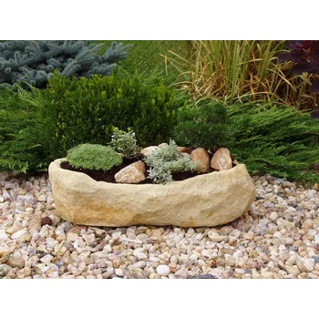 Truhlík ZahradniDekorace zahradní truhlík - Koryto, délka 58 cm, šířka 28 cm, 17 kg