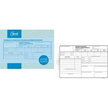 Tiskopis Záznam provozu os.dopravy A5 1177