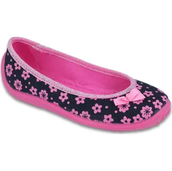 Dětská sportovní obuv 980X093 25 - dív.níz., tm.modrá, růžové kytičky Velikost: 27