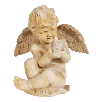 Zahradní dekorace ZahradniDekorace zahradní sochy - Anděl s holubicí, výška 37 cm, 18 kg