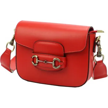 Kožená kabelka Luka 20-095 - červená