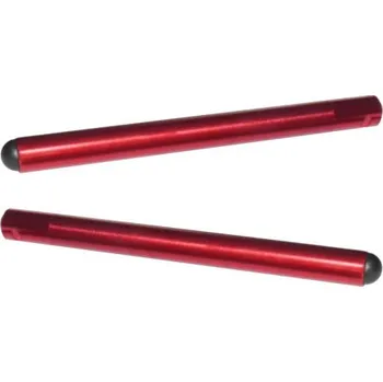 Clip-ons ACCOSSATO aluminium, 280mm with caps, Red