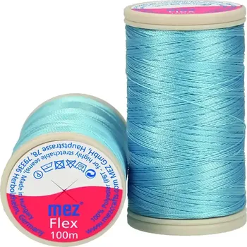 Nit Elastická polyesterová nit 3094 Tyrkysová (MEZ FLEX 120)