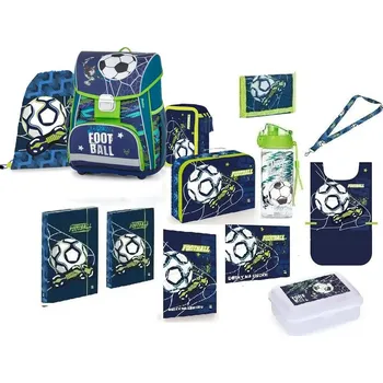 Školní batoh KARTON P+P Set 13dílný sada fotbal batoh PREMIUM s doplňky 3-11622/013/03