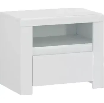Noční stolek Noční stolek 1S LINDY - bílá - SLEVA 3% s kodem radost25