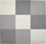 Pěnové puzzle s okraji III 9 dílků šedé