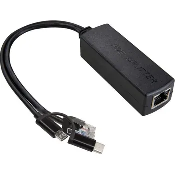 Datové redukce Uctronics Gigabit Micro USB/USB C PoE Splitter