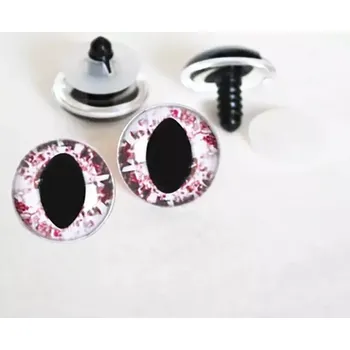 Bezpečnostní očka hadí 3D macešková 14mm (Bezpečnostní očka 3D hadí macešková 14mm)