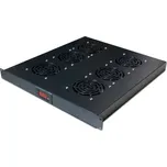 XtendLan SFAN1U6T-B-EK Ventilační jednotka do 1U pozice, termostat, 6 ventilátorů, hloubka 500mm EK NETXTE2017