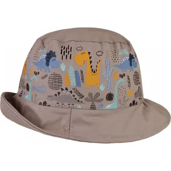 Klobouk Bavlněný letní klobouk Dráče - Mallorca 30, šedá, dino Barva: Šedá, Velikost: 50-52