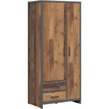 Dětský pokoj WESTON šatní skříň SZF2D2S, borovice old style/matera - SLEVA 3% s kodem radost25