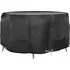 Krycí plachta Plachta na zahradní nábytek z PE kulatá 100 g/m2 černá, 230 x 90 cm
