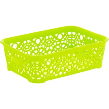 MEGA PLAST Mega Plast, Košík MONAKO XS, 6 x 20 x 14 cm, světle zelená