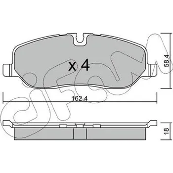 Brzdová destička Sada brzdových destiček, kotoučová brzda CIFAM 822-693-0