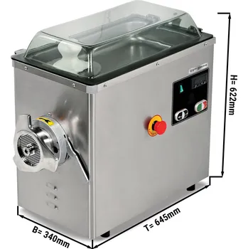 Kuchyňský mlýnek G.Gastro Commercial Electric Meat Mincer #32 - Heavy-Duty - 600 kg/h - 2.2 kW - Integrated cooling