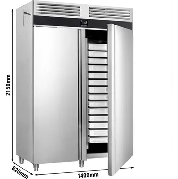 Lednice G.Gastro Pekárenská lednice (EN 60 x 40) - se 2 nerezovými dveřmi