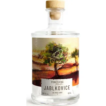 Pálenka Lihovar Poněšice Poněšická Jablkovice 50% 0,5l